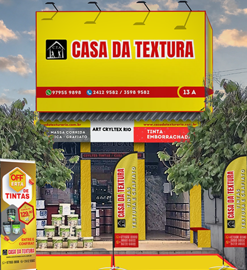 Loja Casa da Textura no Rio de Janeiro — especializada em textura de Parede e revestimentos