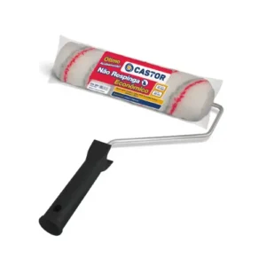 Rolo de pintura 10mm x 23cm para látex, acrílica e esmaltes, sem respingos.