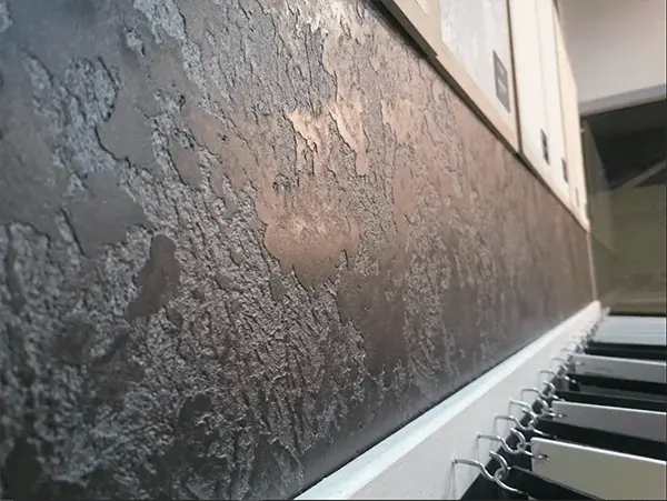 Textura Lisa de parede aplicada, mostrando acabamento sofisticado e elegante da Casa da Textura.