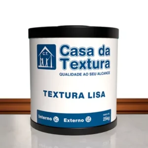 Textura Lisa Casa da Textura: acabamento uniforme, moderno e resistente, ideal para interiores e fachadas.