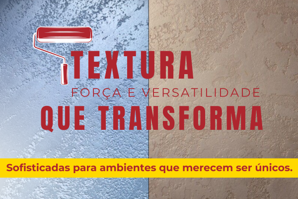 Texturas Lisa e Textura de Parede decorativas aplicadas na parede em dois acabamentos, força, vitalidade e sofisticação para ambientes únicos da Casa da Textura