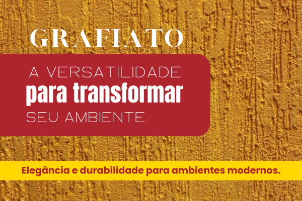 Parede com grafiato, acabamento texturizado elegante e resistente.