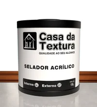 Selador Acrílico Casa da Textura: prepara superfícies, aumenta a aderência e garante melhor rendimento da pintura.