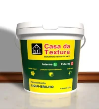 Líqui Brilho Casa da Textura: acabamento que realça a cor, protege a superfície e traz durabilidade superior para sua obra.